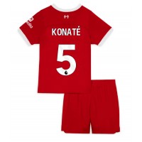 Dětský fotbalový dres Liverpool Ibrahima Konate #5 2023-24 Domácí Krátký Rukáv (+ trenýrky)